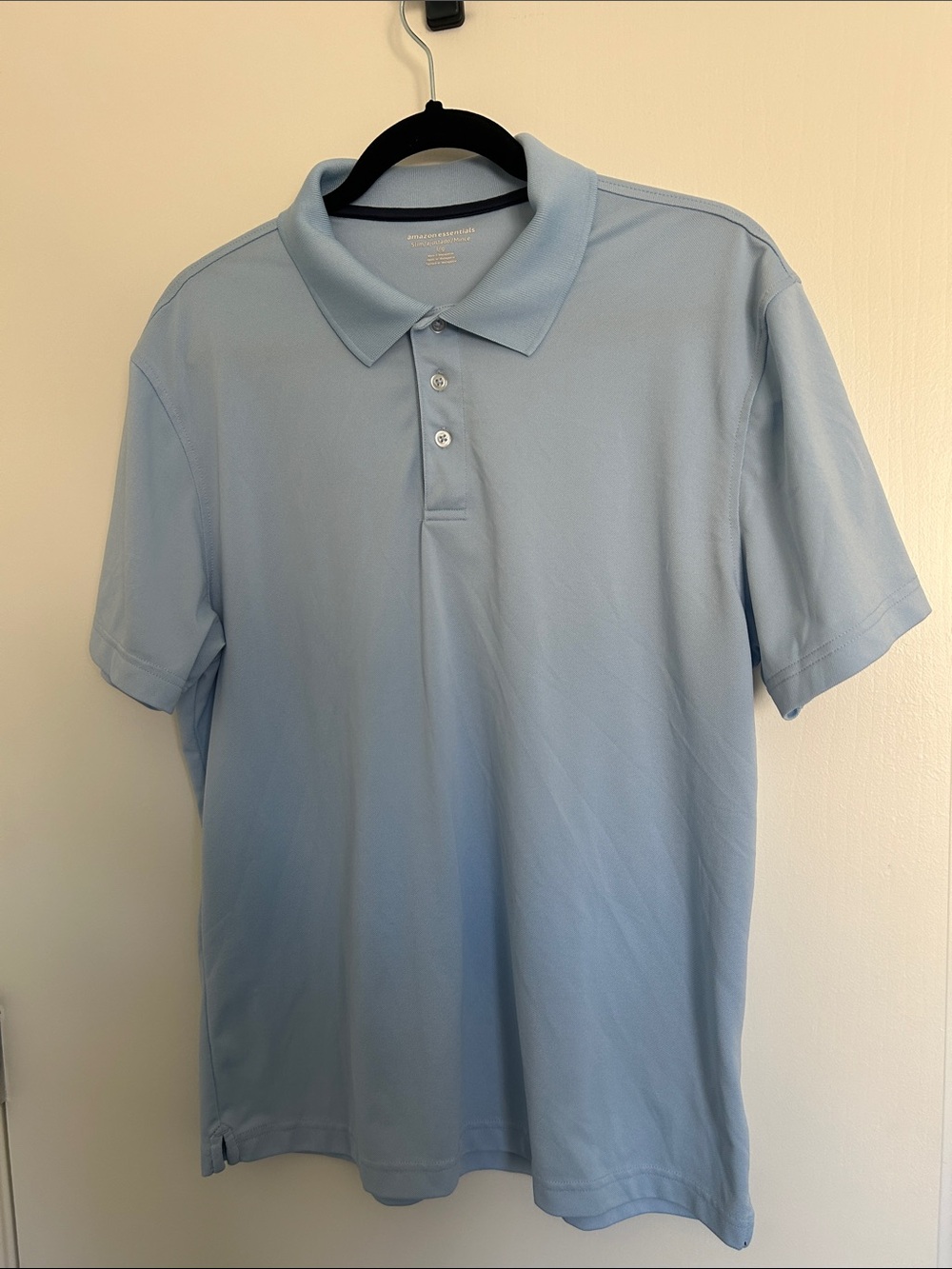 Amazon Essentials Men's Light Blue Polo Shirt